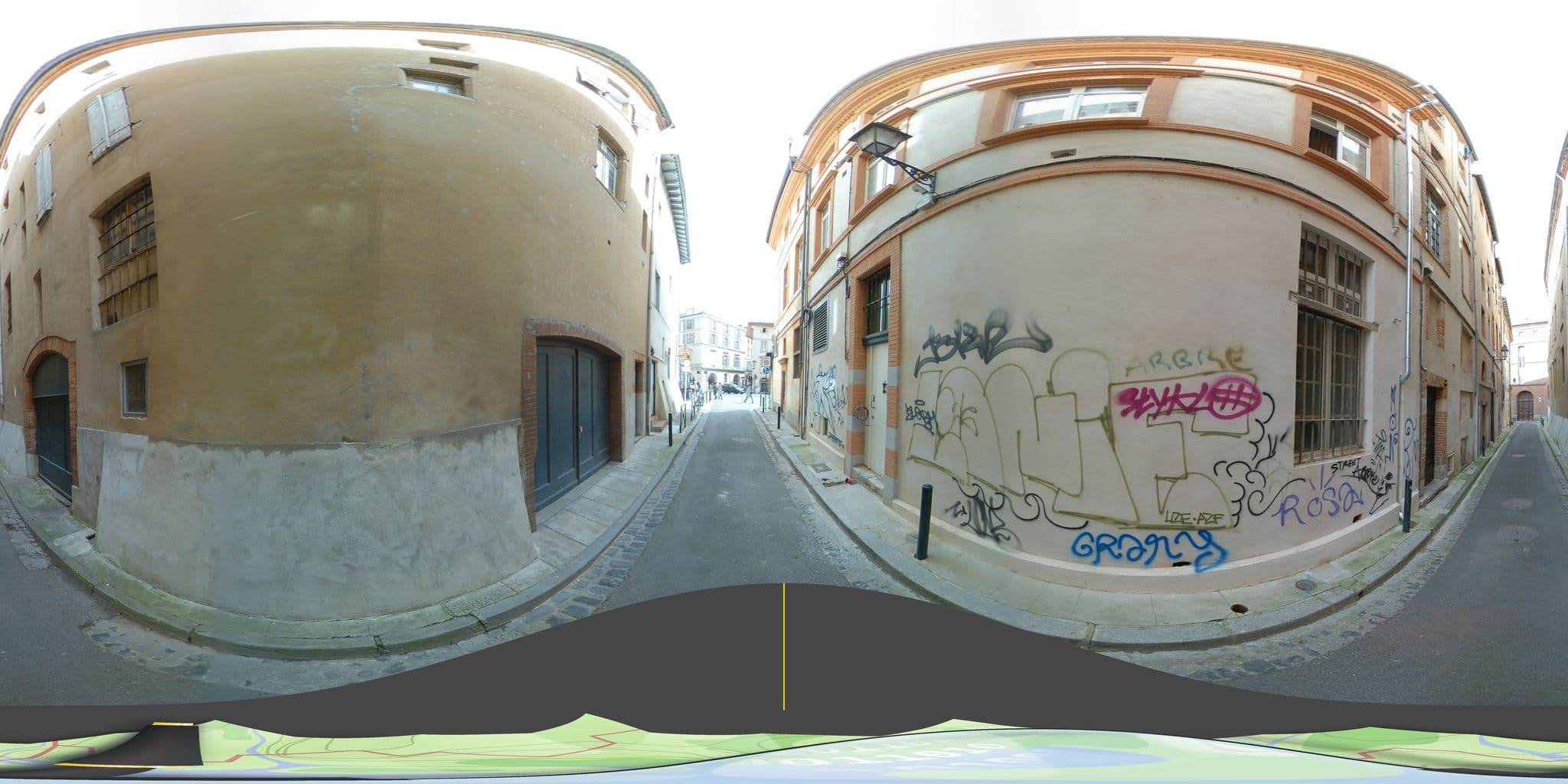 Street view near Hôtel des Beaux Arts, Toulouse — © tyndare (CC BY-SA · Mapillary)