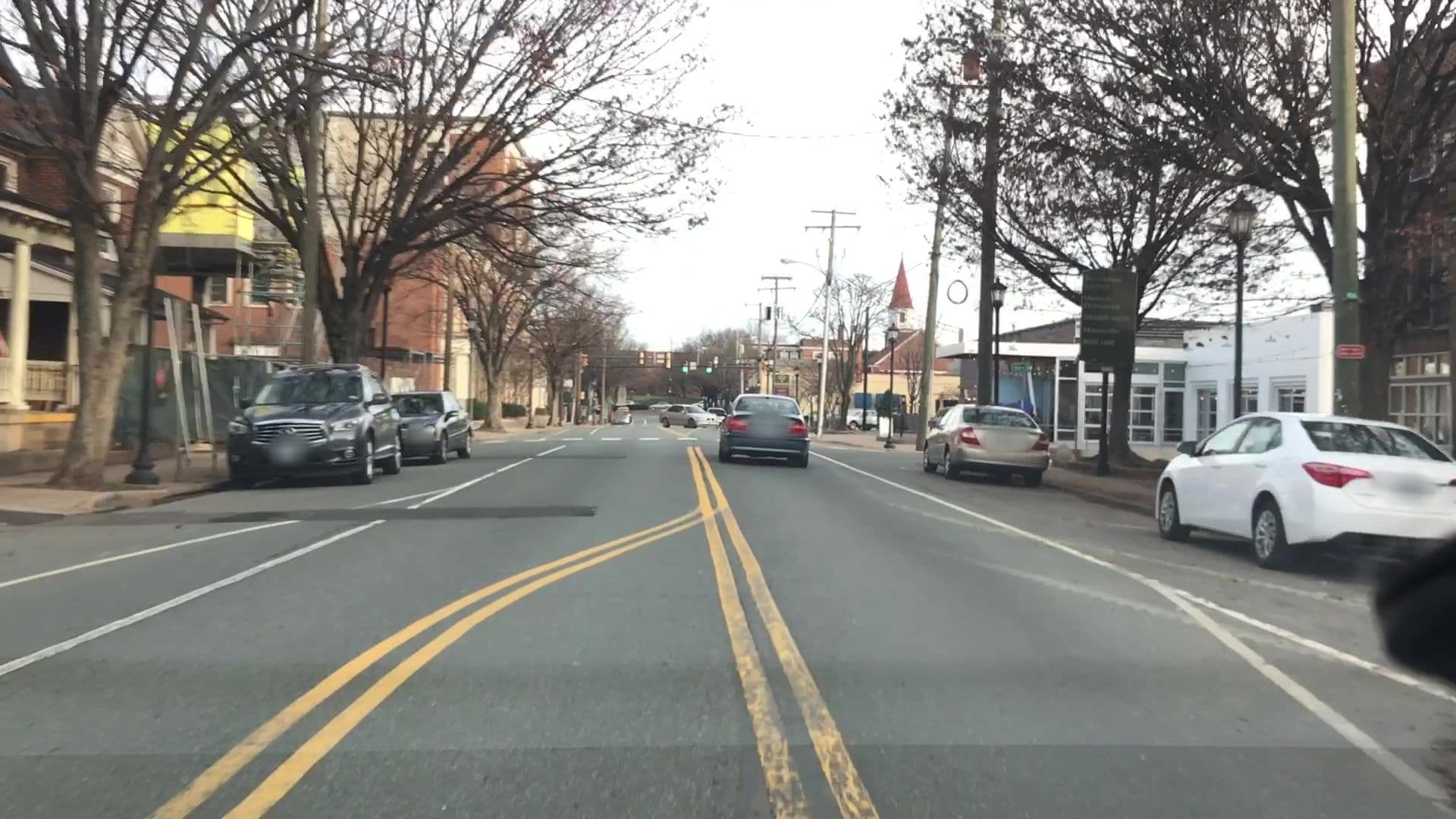 Street view near Quirk Hotel, Charlottesville — © lvl5 (CC BY-SA · Mapillary)