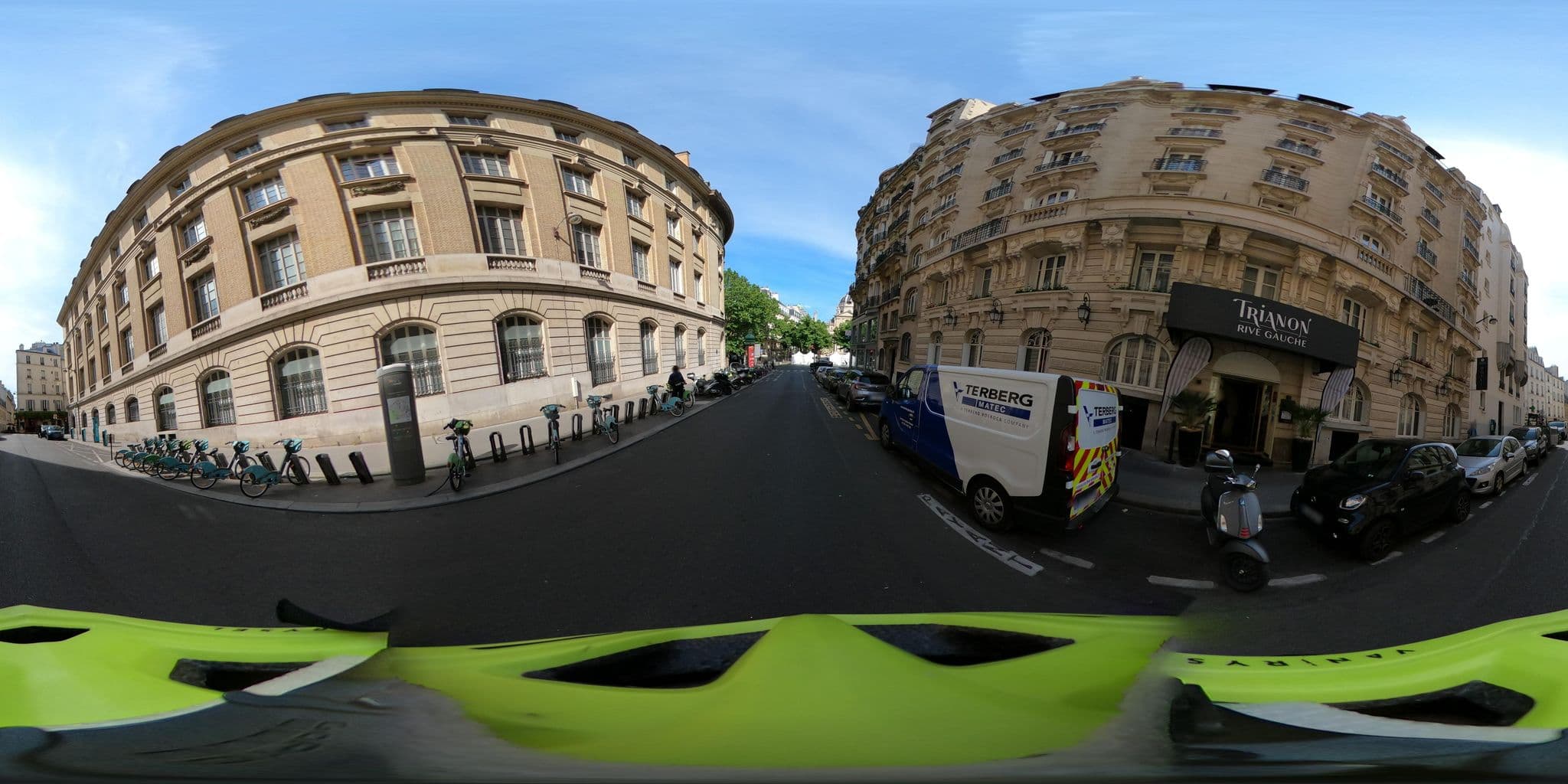 Street view near Trianon Rive gauche, Paris 05 Panthéon — © Stefdegreef (CC BY-SA · Mapillary)