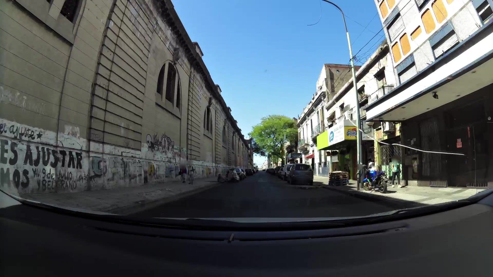Street view near Hotel Cosmos, Buenos Aires