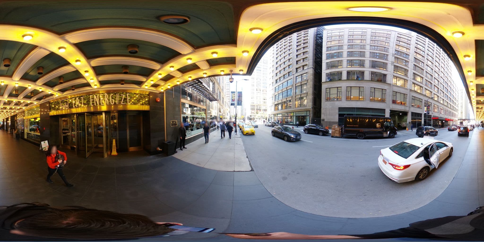 Street view near Salons Stage A Palmer House Hilton, Chicago Loop — © cookry (CC BY-SA · Mapillary)