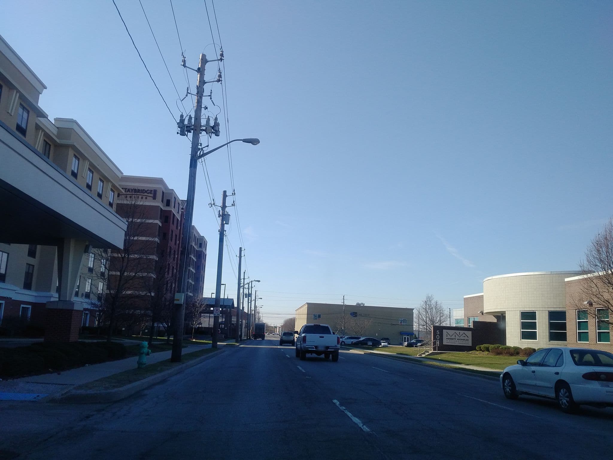 Street view near Comfort Suites City Center, Indianapolis — © jbwalters22 (CC BY-SA · Mapillary)