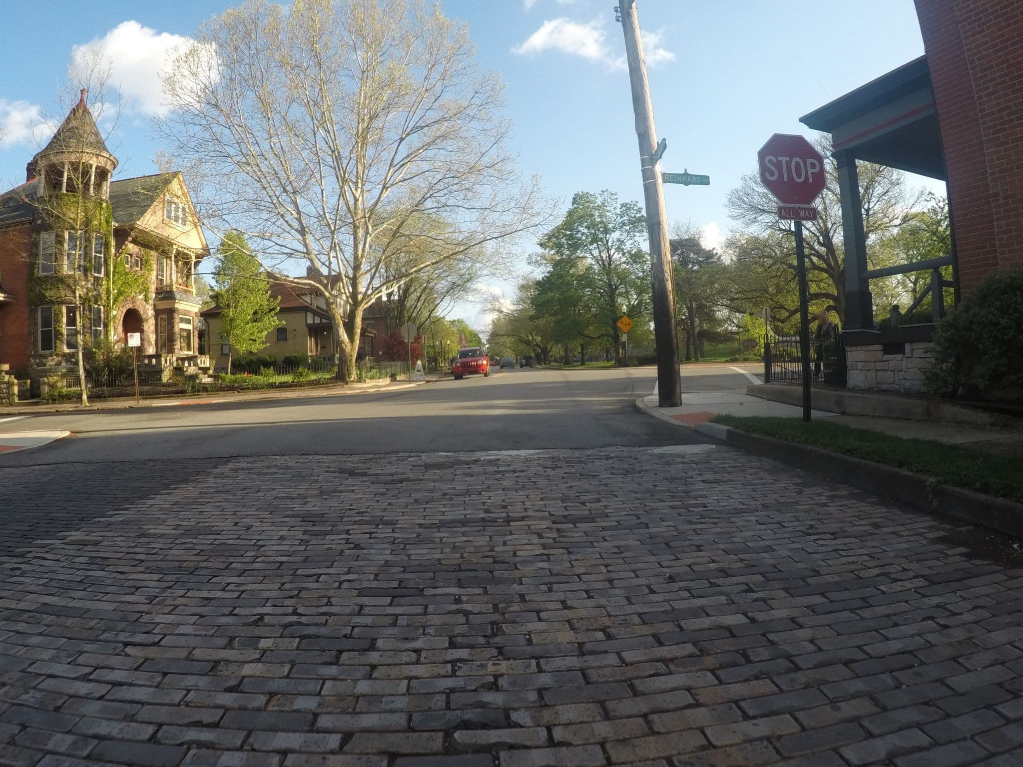 Street view near Airbnb rental Schiller room, Columbus — © pkoby (CC BY-SA · Mapillary)