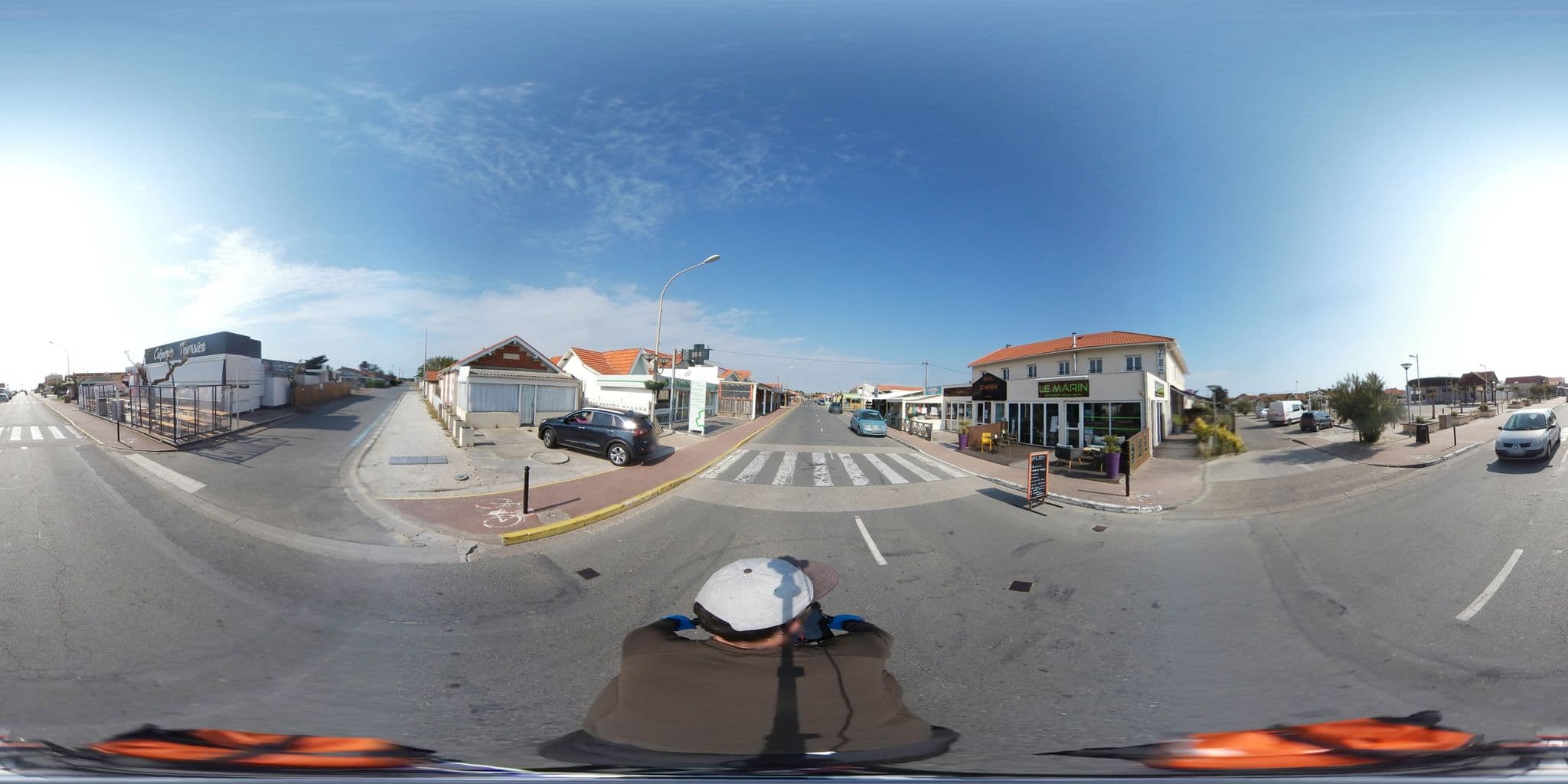 Street view near Le Marin, Vendays-Montalivet — © ev1velodyssee (CC BY-SA · Mapillary)