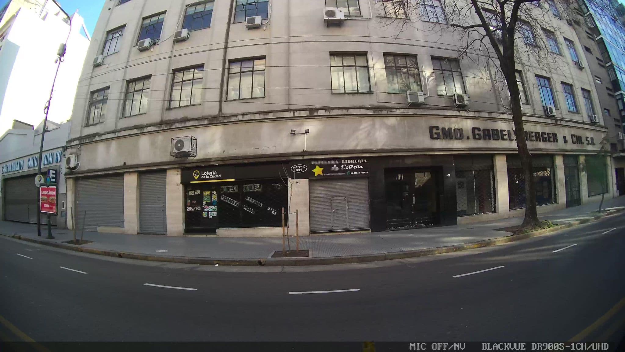 Street view near Kenton Palace Hotel, Buenos Aires