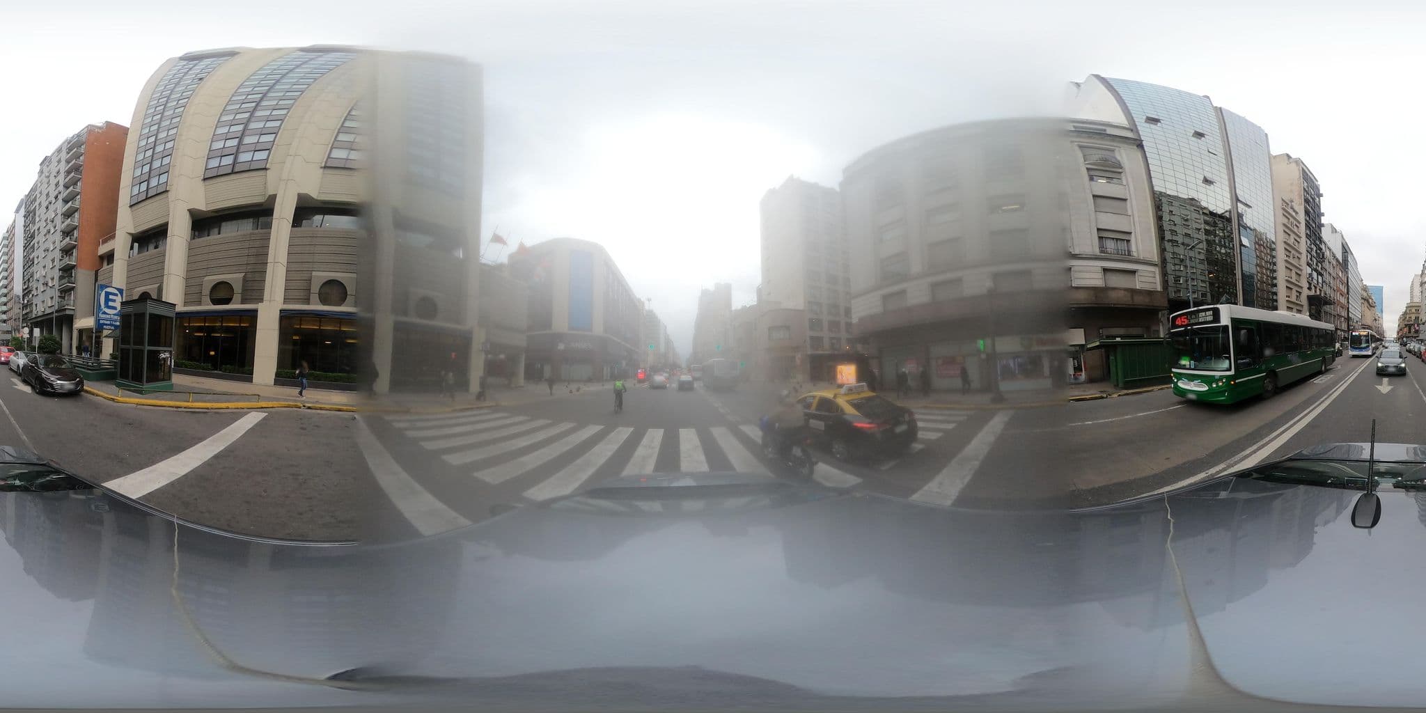 Street view near Libertador Hotel, Buenos Aires