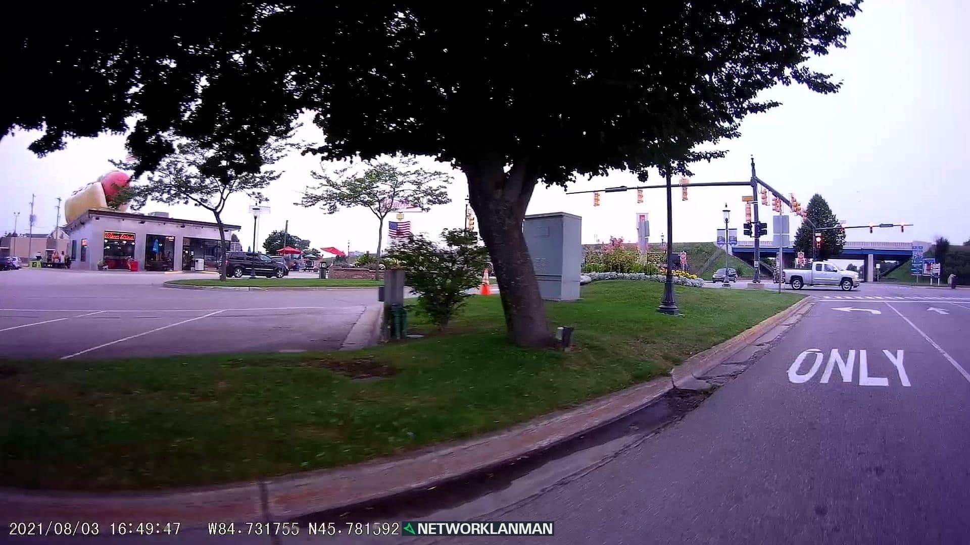 Street view near Downing's Downtown Motor Inn, Saint Ignace — © networklanman (CC BY-SA · Mapillary)