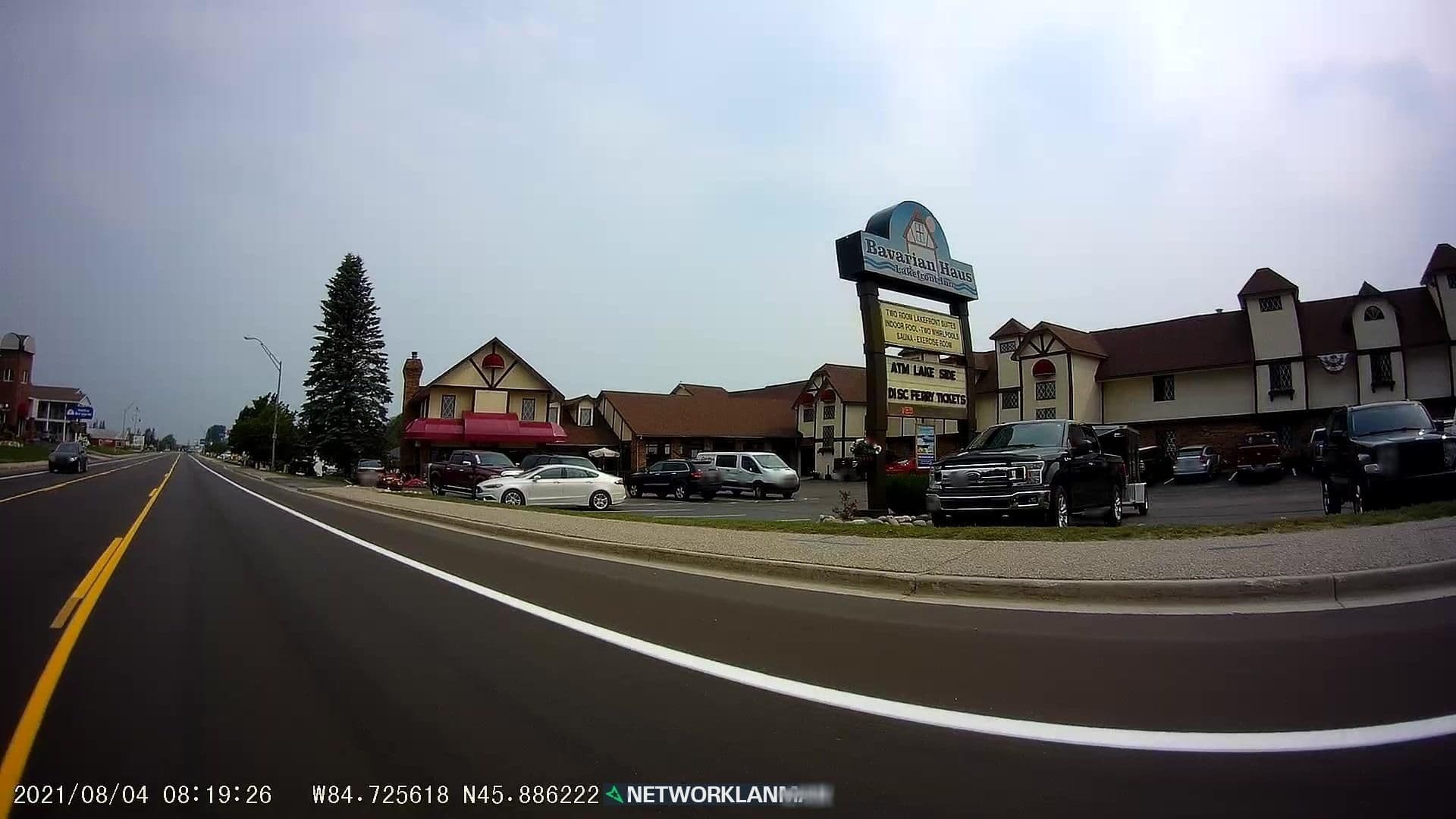 Street view near Bavarian Haus Lakefront Inn, Saint Ignace — © networklanman (CC BY-SA · Mapillary)