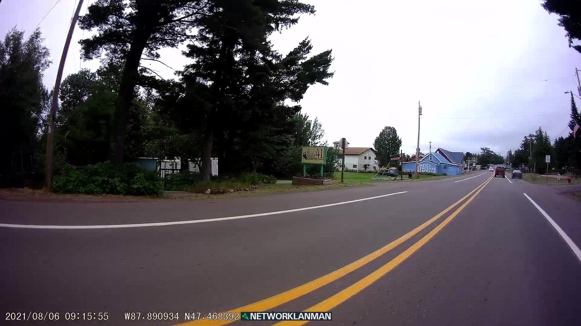 Street view near Keweenaw Agate Inn, Laurium — © networklanman (CC BY-SA · Mapillary)