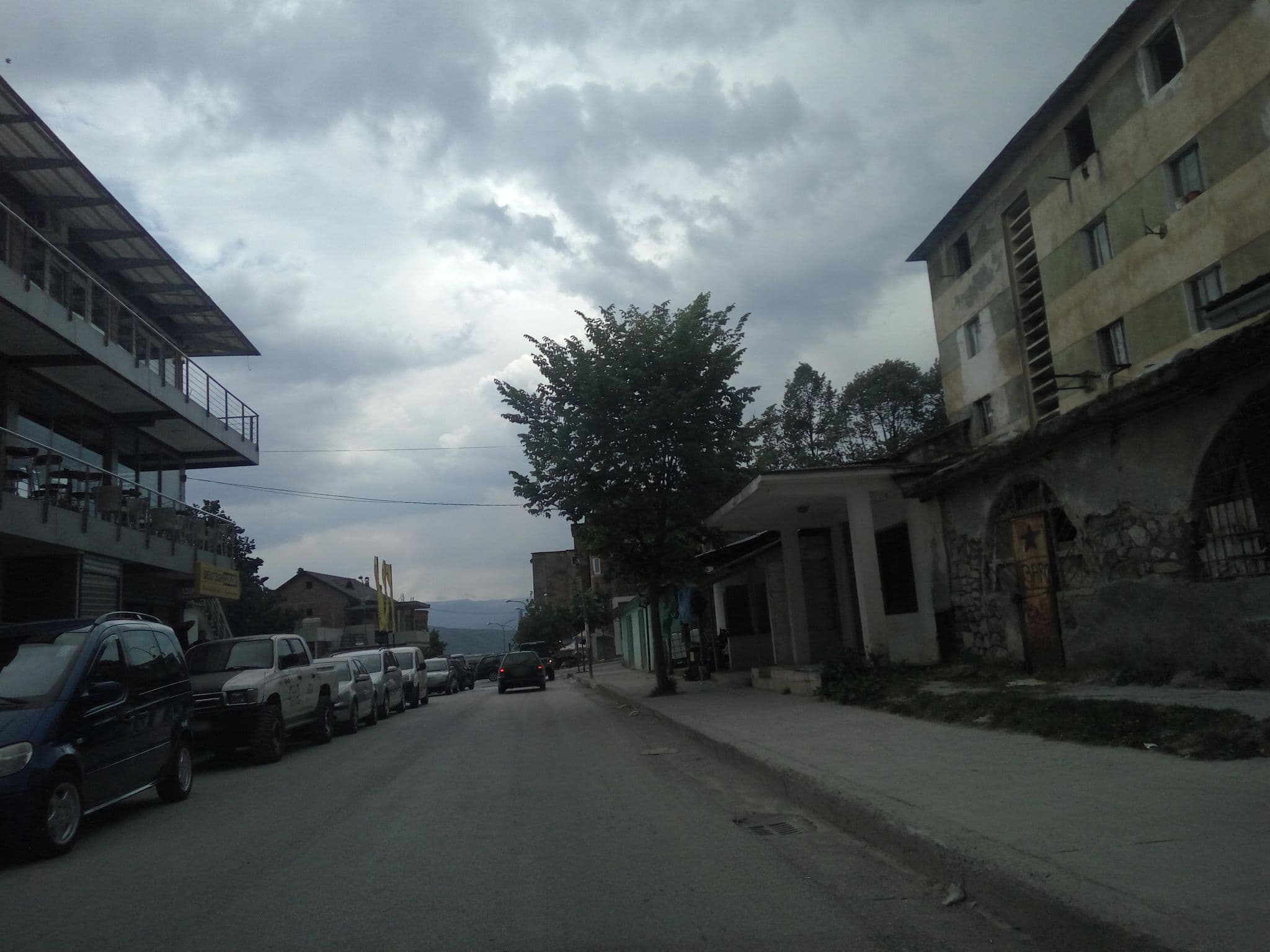 Street view near Vllaznimi Hotel, Bajram Curri