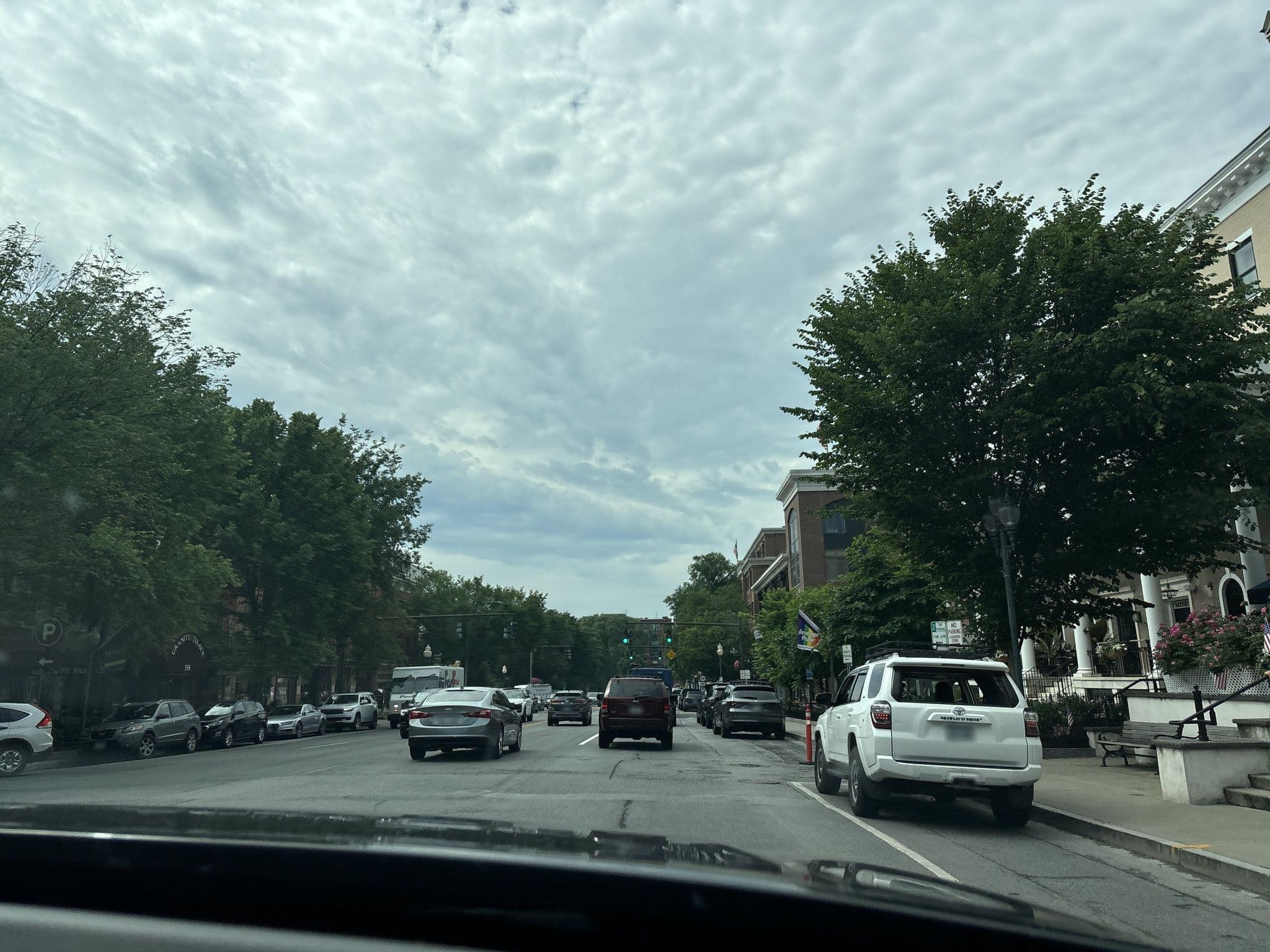 Street view near The Adelphi Hotel, Saratoga Springs — © Dude1 (CC BY-SA · Mapillary)
