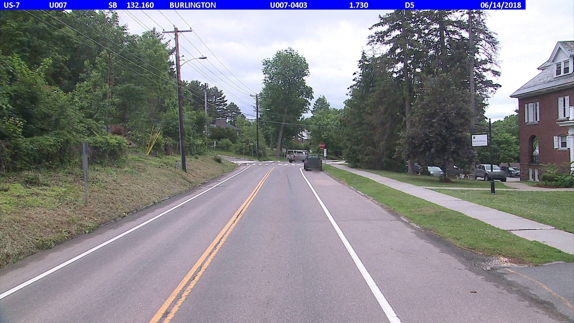 Street view near Champlain Lookout, South Burlington — © vtrans_row (CC BY-SA · Mapillary)