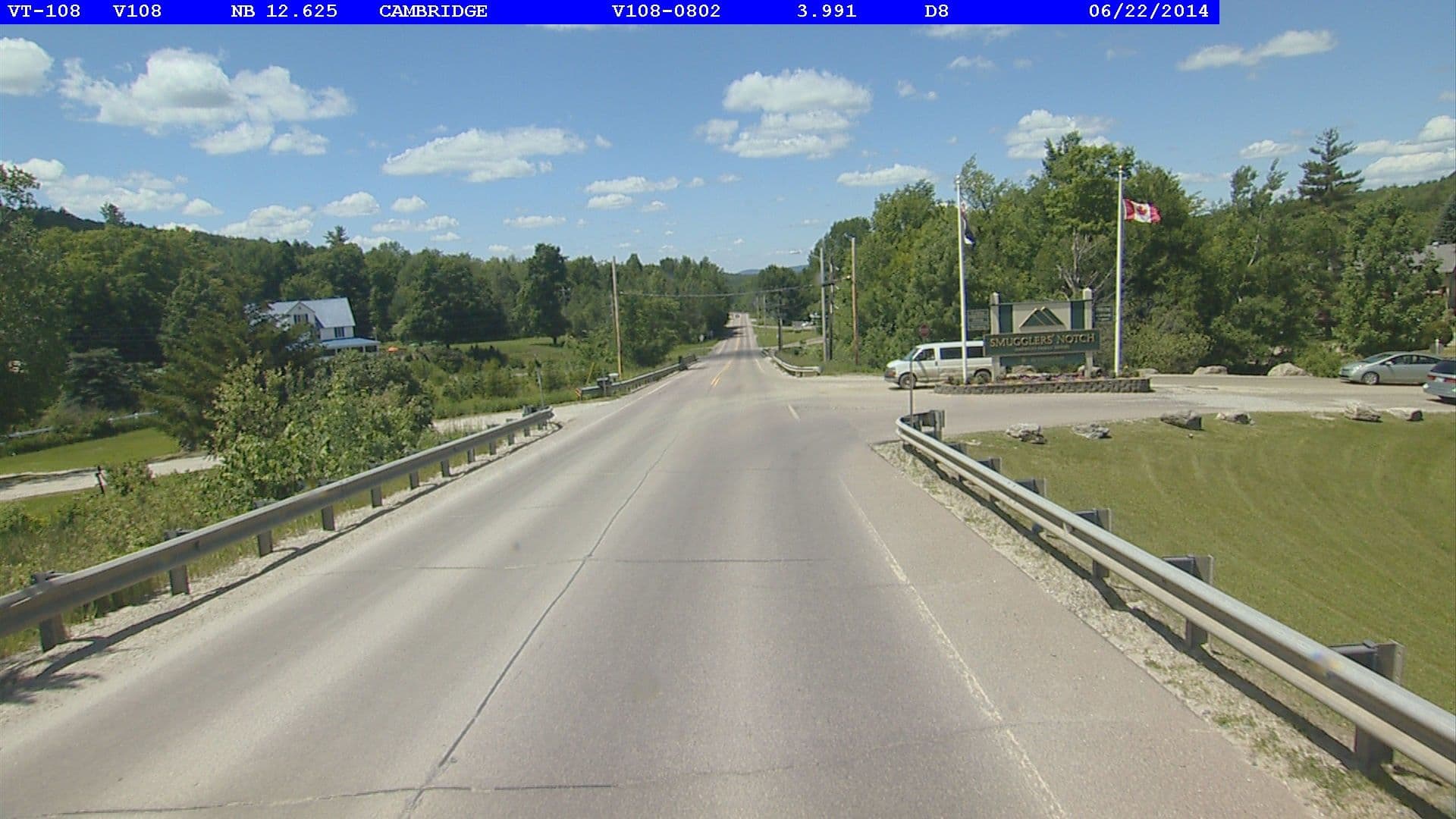 Street view near Club Wyndham Smugglers' Notch Vermont, Stowe — © vtrans_row (CC BY-SA · Mapillary)