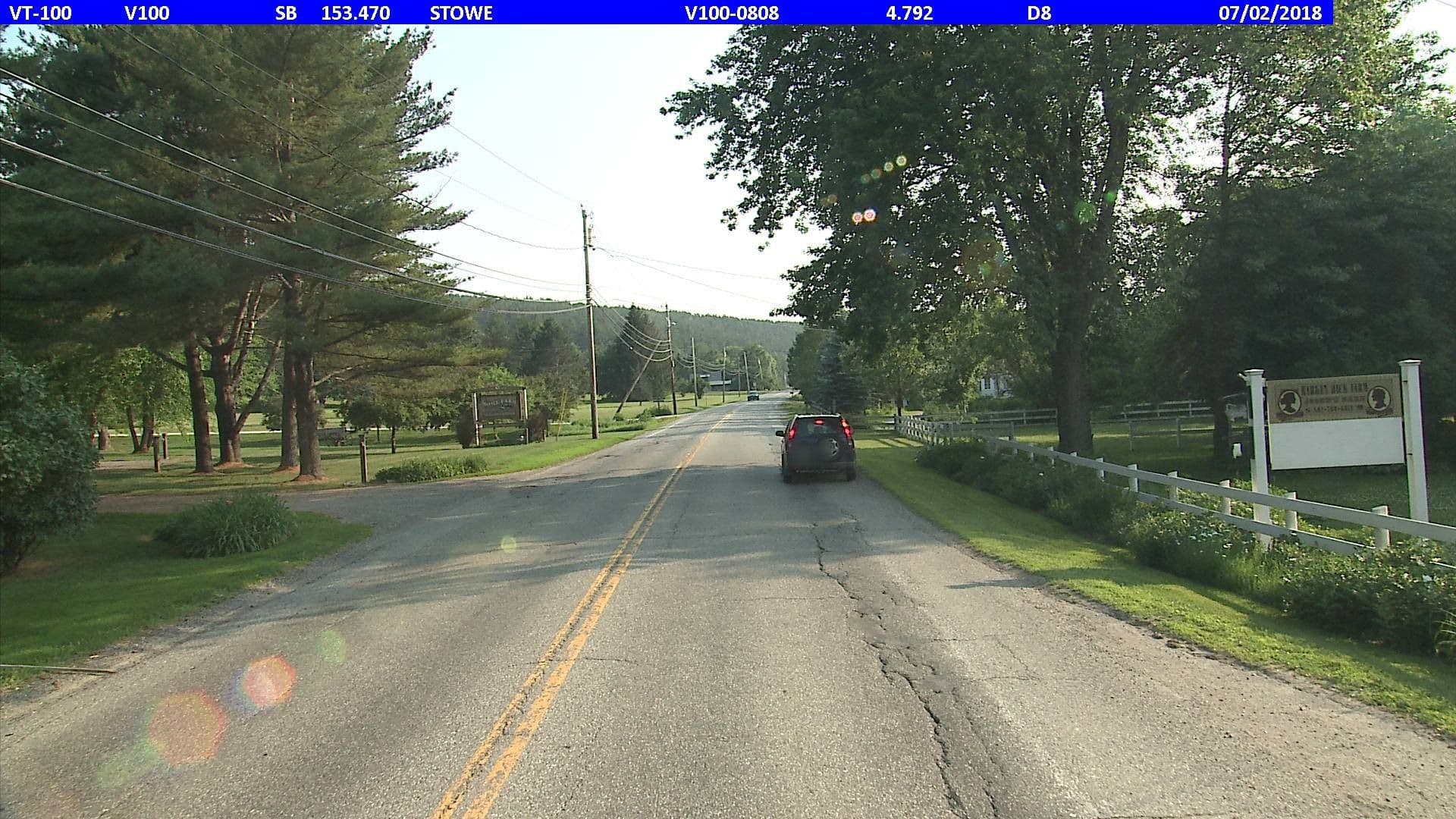 Street view near Pine Cottage @ Home Farm, Stowe — © vtrans_row (CC BY-SA · Mapillary)