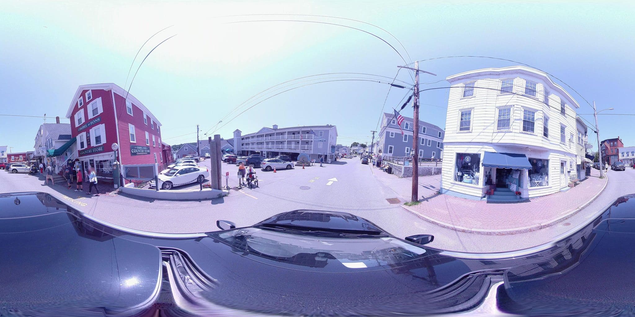 Street view near Fishermans Wharf Inn Restaurant, Boothbay Harbor — © atiannicelli (CC BY-SA · Mapillary)