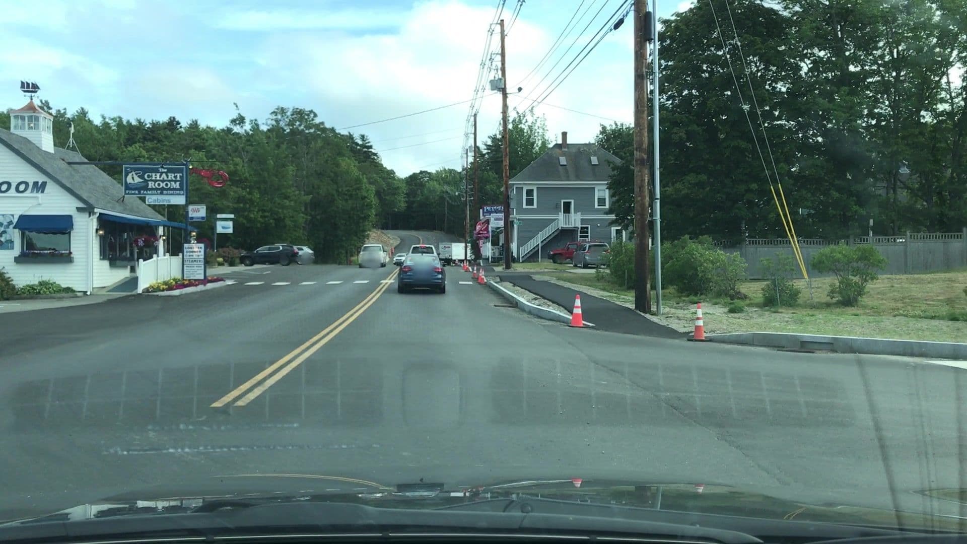 Street view near Tide Watch Cabins, Bar Harbor — © lvl5 (CC BY-SA · Mapillary)