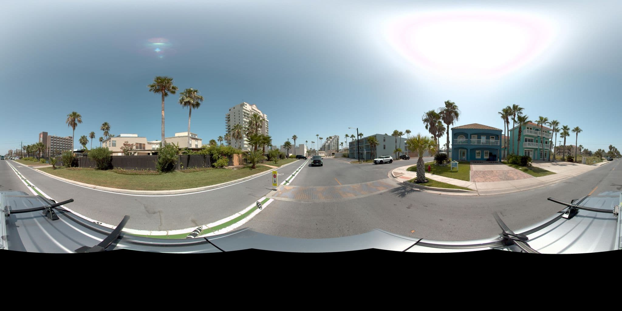 Street view near Sangria Condominiums, South Padre Island — © rking (CC BY-SA · Mapillary)