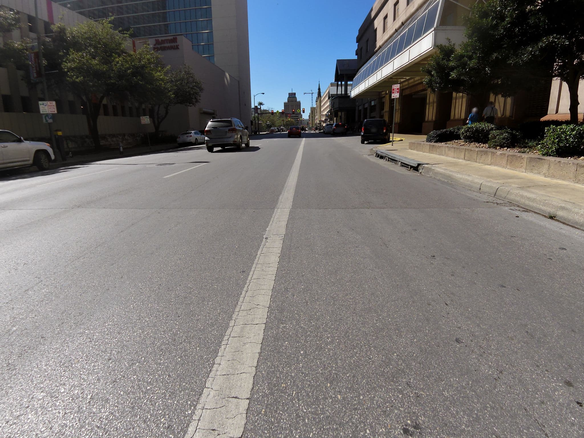 Street view near San Antonio Marriott Rivercenter, San Antonio — © kre3d (CC BY-SA · Mapillary)
