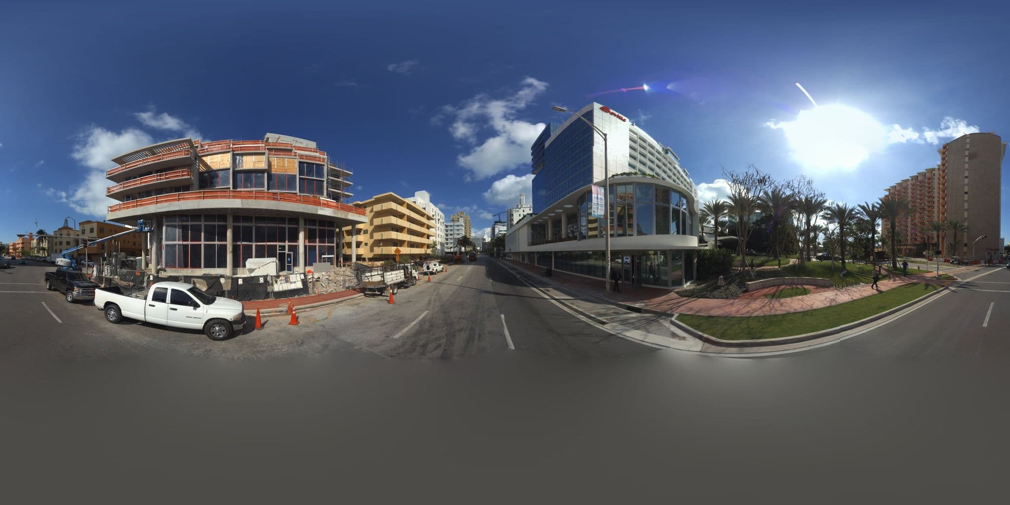 Street view near AC hotel pool, Miami Beach — © microsoft (CC BY-SA · Mapillary)