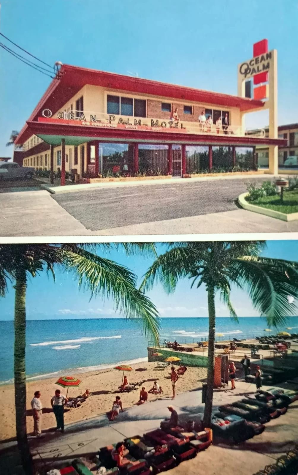 Ocean Palm Motel (via Wikimedia Commons, Public domain)