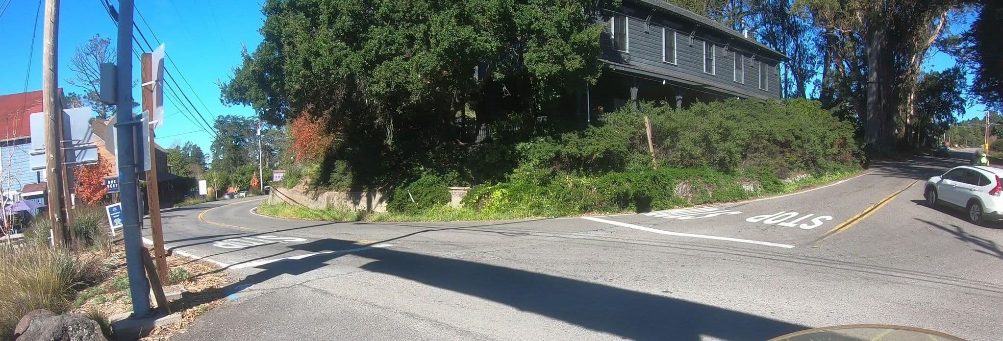 Street view near The Olema Inn & Restaurant, Lagunitas-Forest Knolls — © networklanman (CC BY-SA · Mapillary)