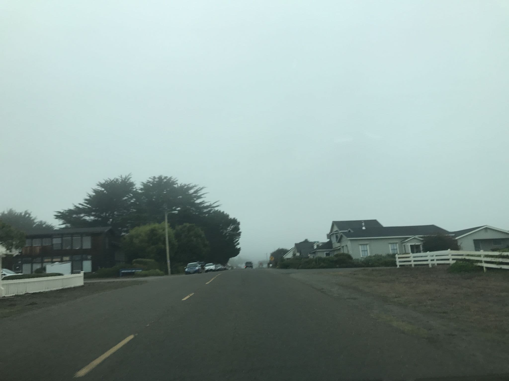 Street view near Mendocino Village Cottages, Brooktrails — © amahon (CC BY-SA · Mapillary)