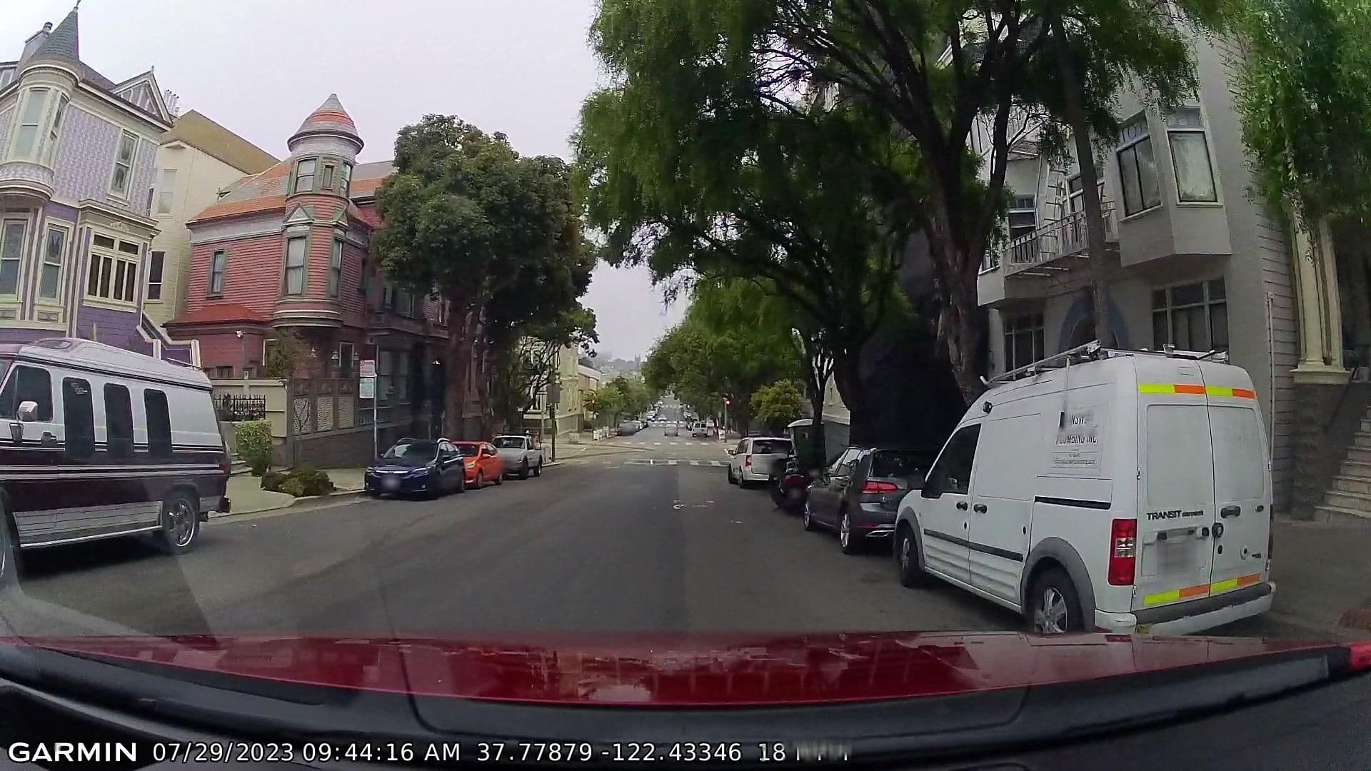 Street view near Steiner Airbnb, San Francisco — © eneerhut (CC BY-SA · Mapillary)