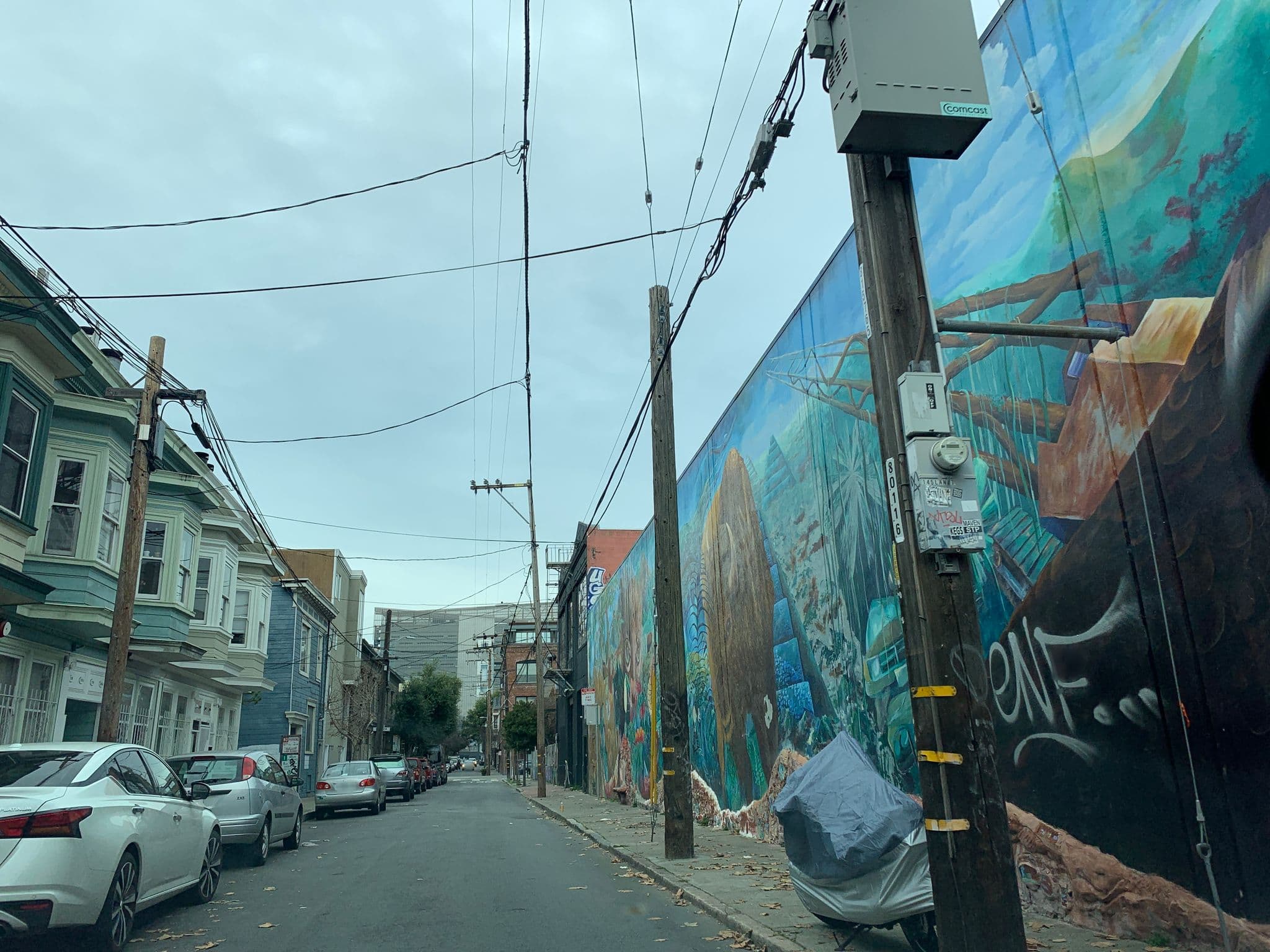 Street view near 49 Hallam St, San Francisco — © patrickvarca (CC BY-SA · Mapillary)