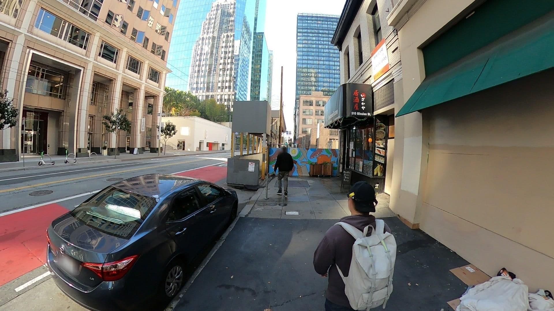 Street view near 510 Mission, Chinatown — © pedestrian_mapping (CC BY-SA · Mapillary)