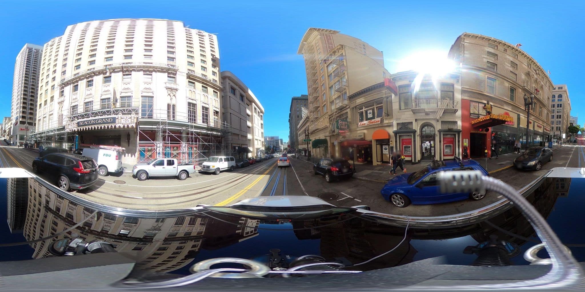 Street view near Kimpton Sir Francis Drake Hotel, Chinatown — © GoProMAX3M (CC BY-SA · Mapillary)