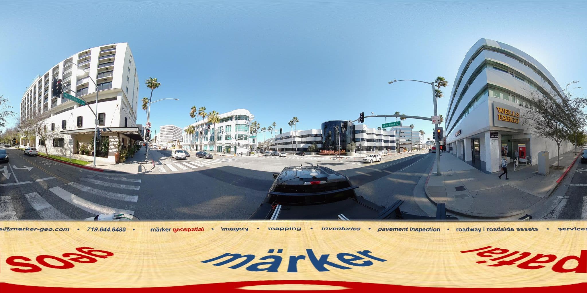 Street view near The Rooftop Pool, Beverly Hills — © marker_geo1 (CC BY-SA · Mapillary)
