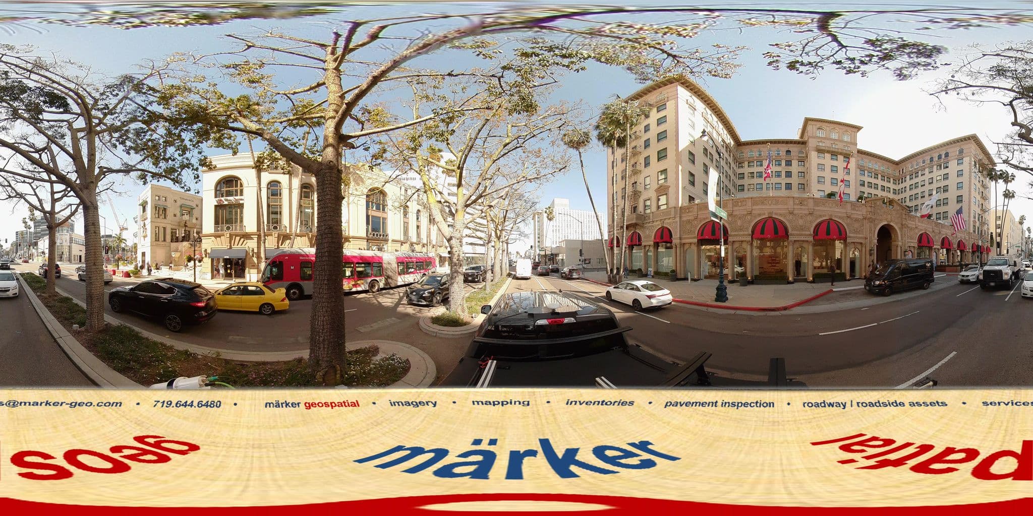 Street view near Mrs. O Around The World Suite At Four Seasons LA, Beverly Hills — © marker_geo1 (CC BY-SA · Mapillary)