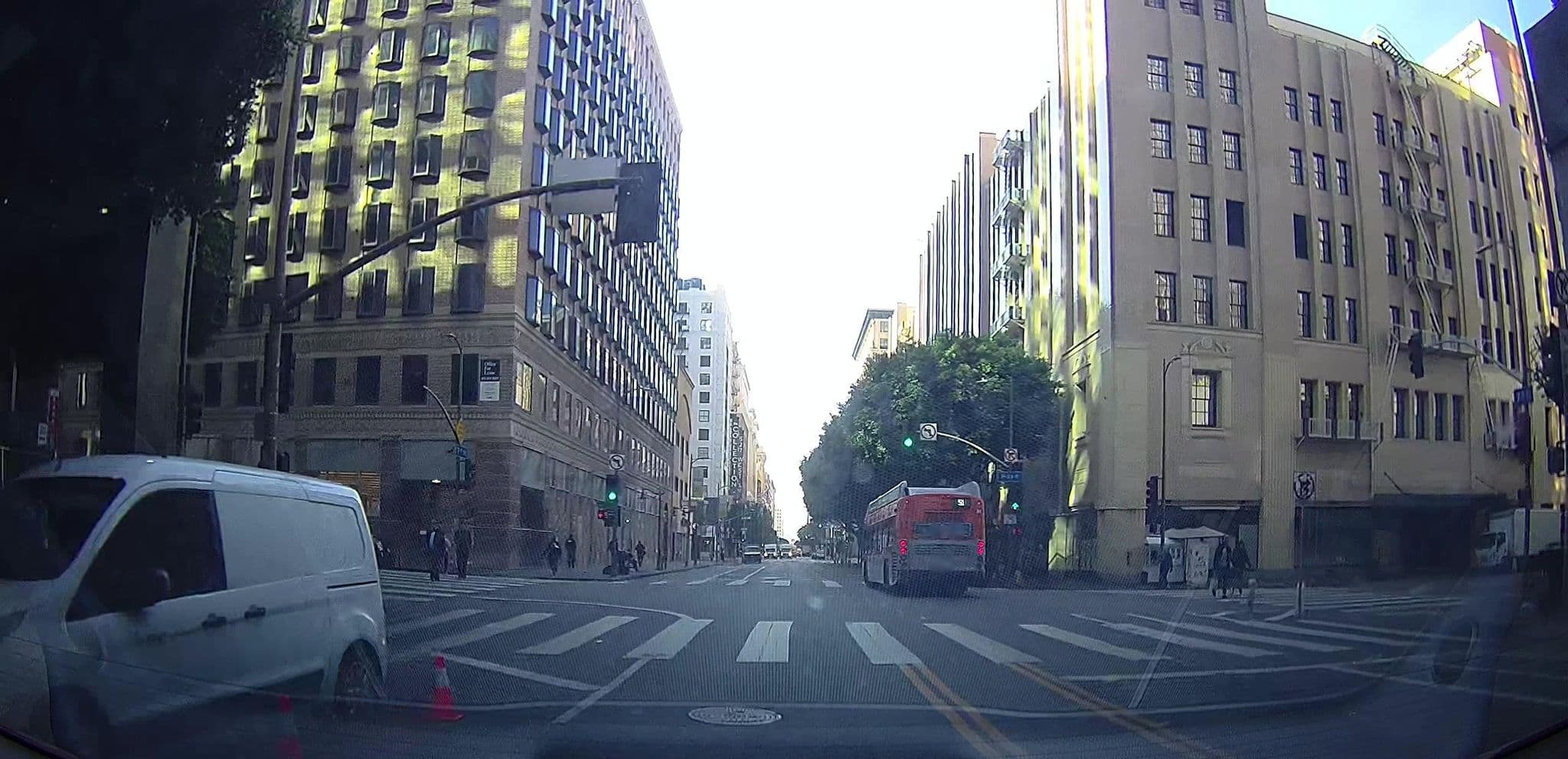 Street view near Hyatt Hotel, Los Angeles — © MicahStokes (CC BY-SA · Mapillary)