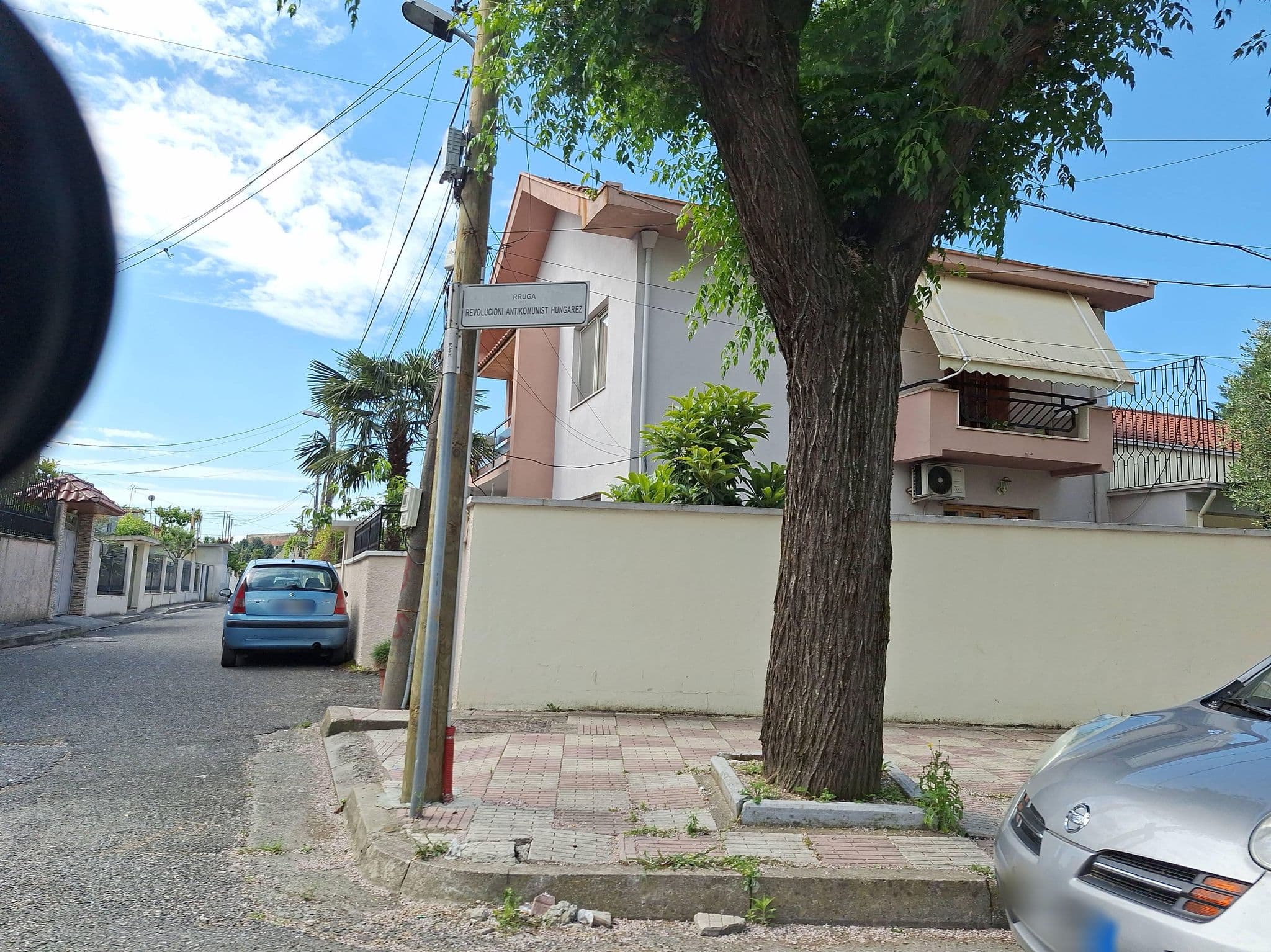 Street view near Shkodra Hotel, Shkodër — © denisju_osm (CC BY-SA · Mapillary)