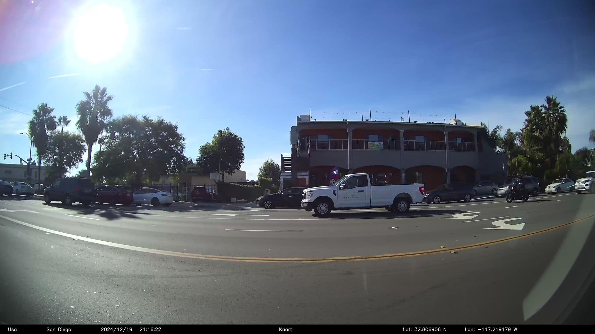 Street view near Motel San Diego, La Jolla — © GoProMAX3M (CC BY-SA · Mapillary)