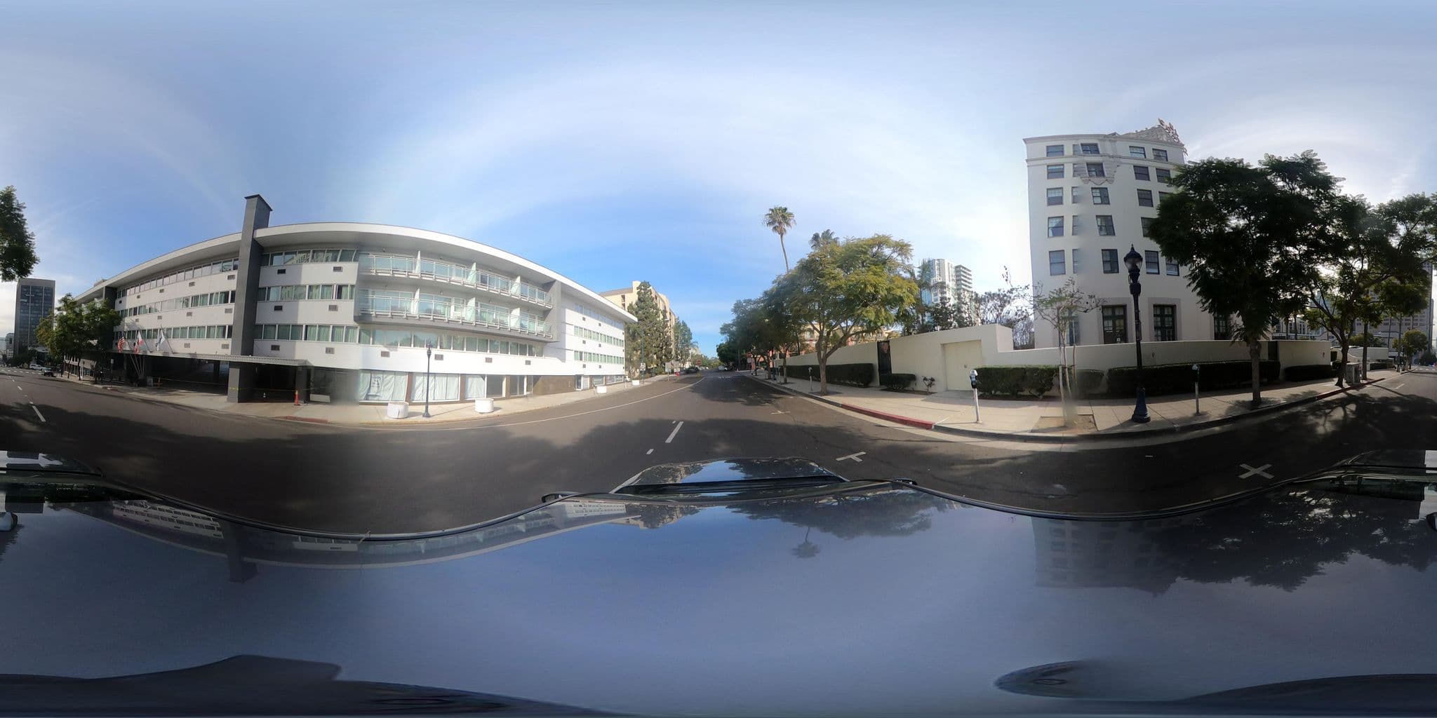 Street view near Baxter Hotel Group, San Diego — © GoProMAX3M (CC BY-SA · Mapillary)