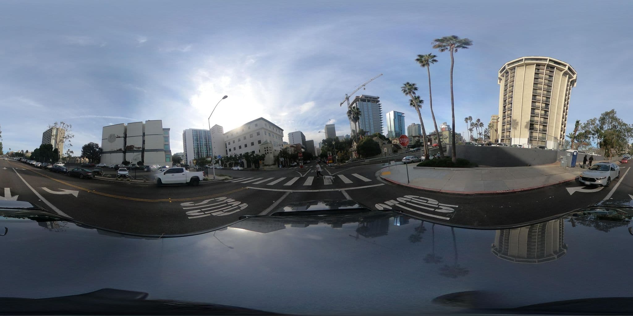 Street view near Holiday Inn, San Diego — © GoProMAX3M (CC BY-SA · Mapillary)