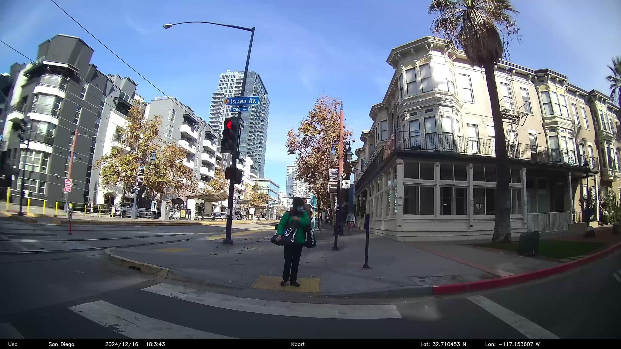 Street view near Palms Hotel, San Diego — © GoProMAX3M (CC BY-SA · Mapillary)