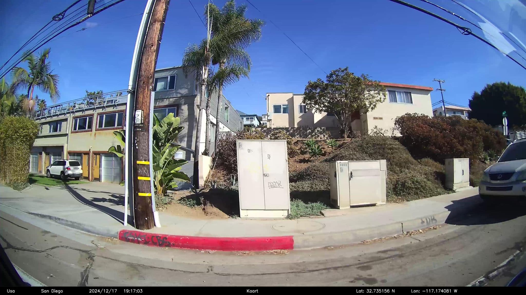 Street view near Sean and Jojos Wedding, San Diego — © GoProMAX3M (CC BY-SA · Mapillary)