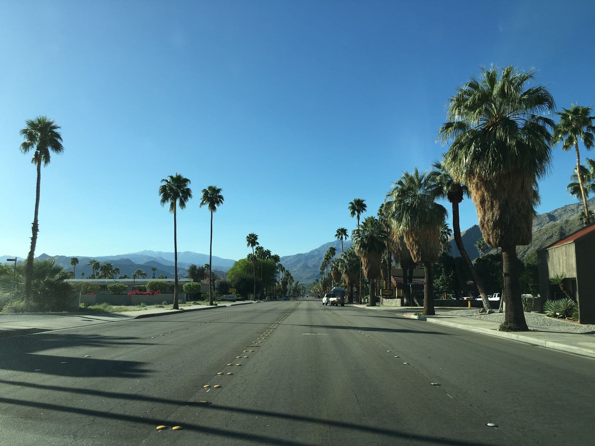 Street view near Desert Hotel Reservations, Palm Springs — © sarawabreus (CC BY-SA · Mapillary)