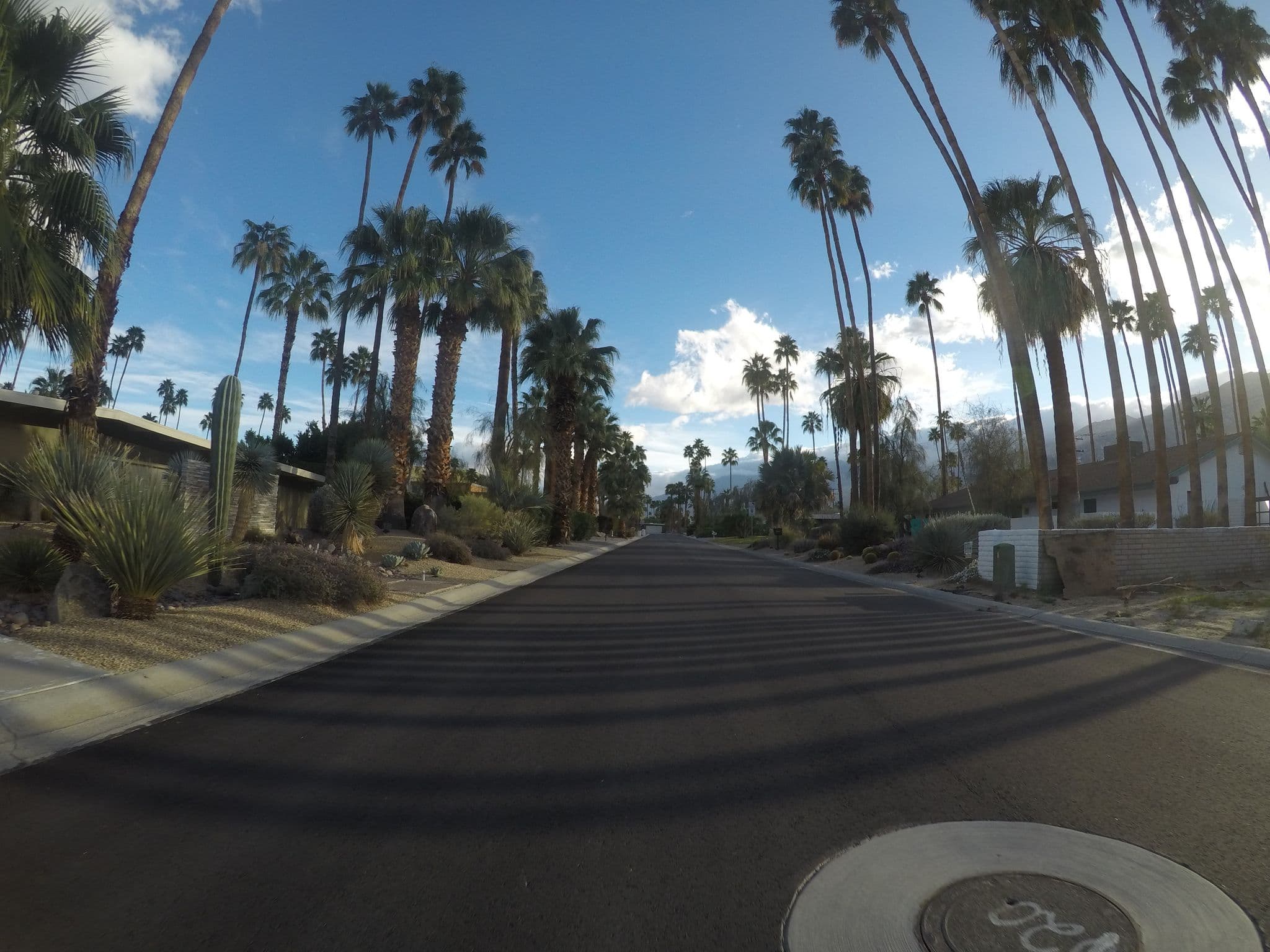 Street view near Casa De Bachelorette, Palm Springs — © chrisbeddow (CC BY-SA · Mapillary)