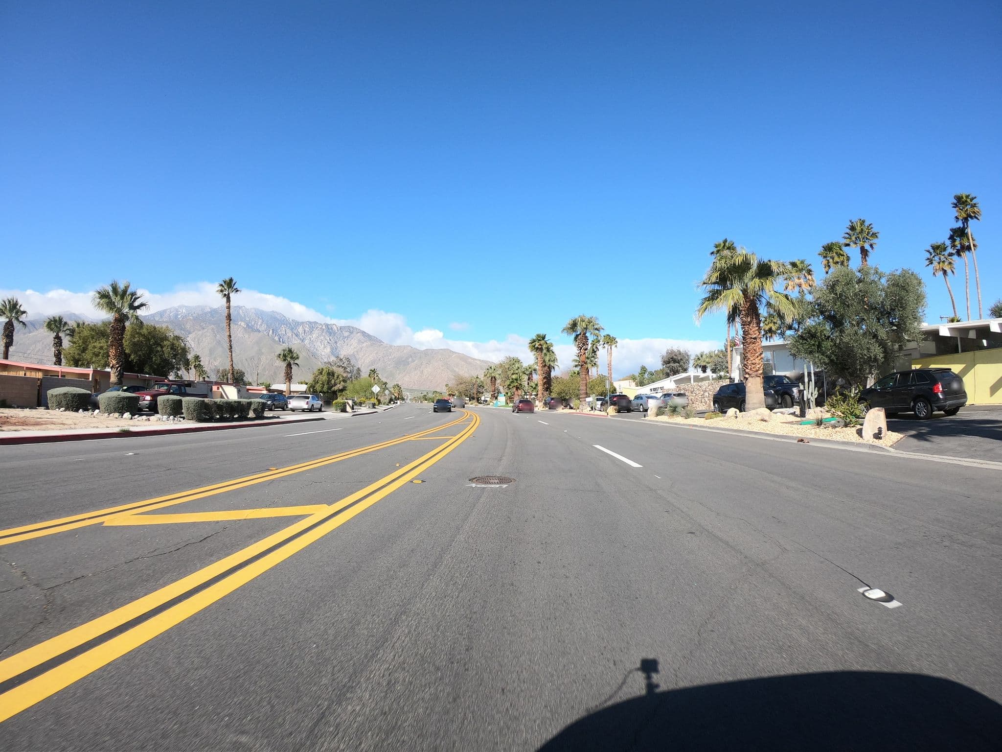 Street view near The Monkey Tree Hotel, Palm Springs — © chrisbeddow (CC BY-SA · Mapillary)