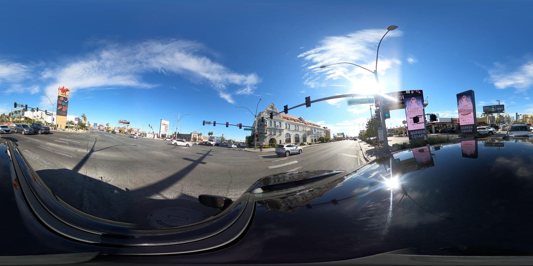 Street view near Casino Tower at Hard Rock Hotel & Casino, Paradise — © eneerhut (CC BY-SA · Mapillary)