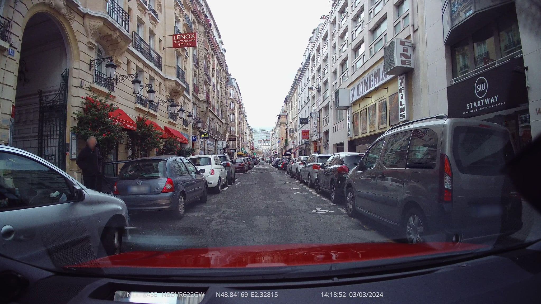Street view near Villa Modigliani, Paris 06 Luxembourg — © aerandir14 (CC BY-SA · Mapillary)