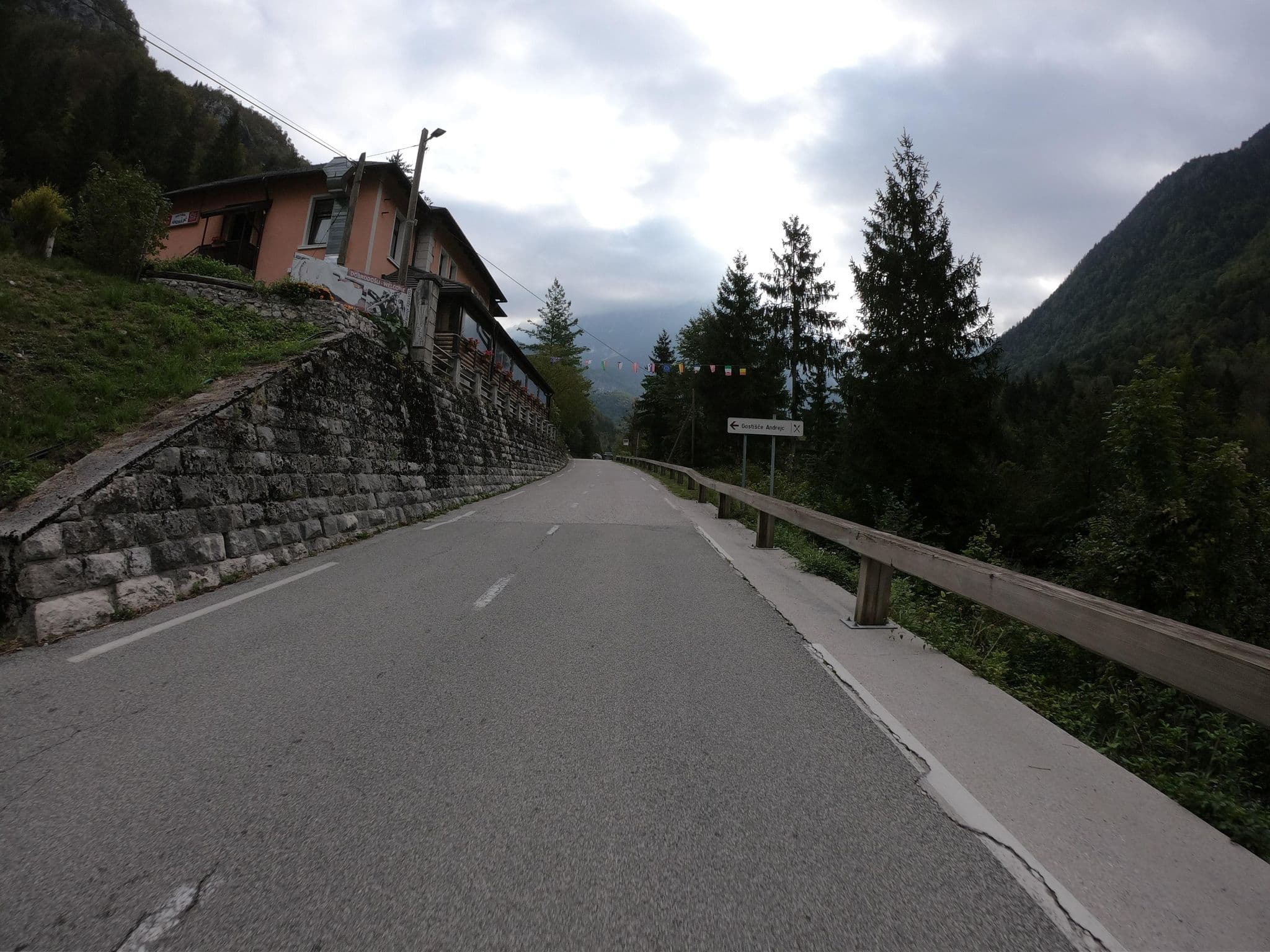 Street view near Gostišče Andrejc, Bovec — © joostjakob (CC BY-SA · Mapillary)