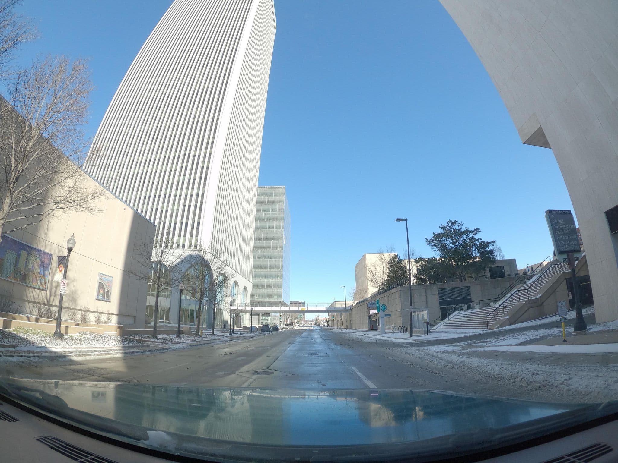 Street view near Hyatt Regency Tulsa Downtown, Tulsa — © baloouriza (CC BY-SA · Mapillary)