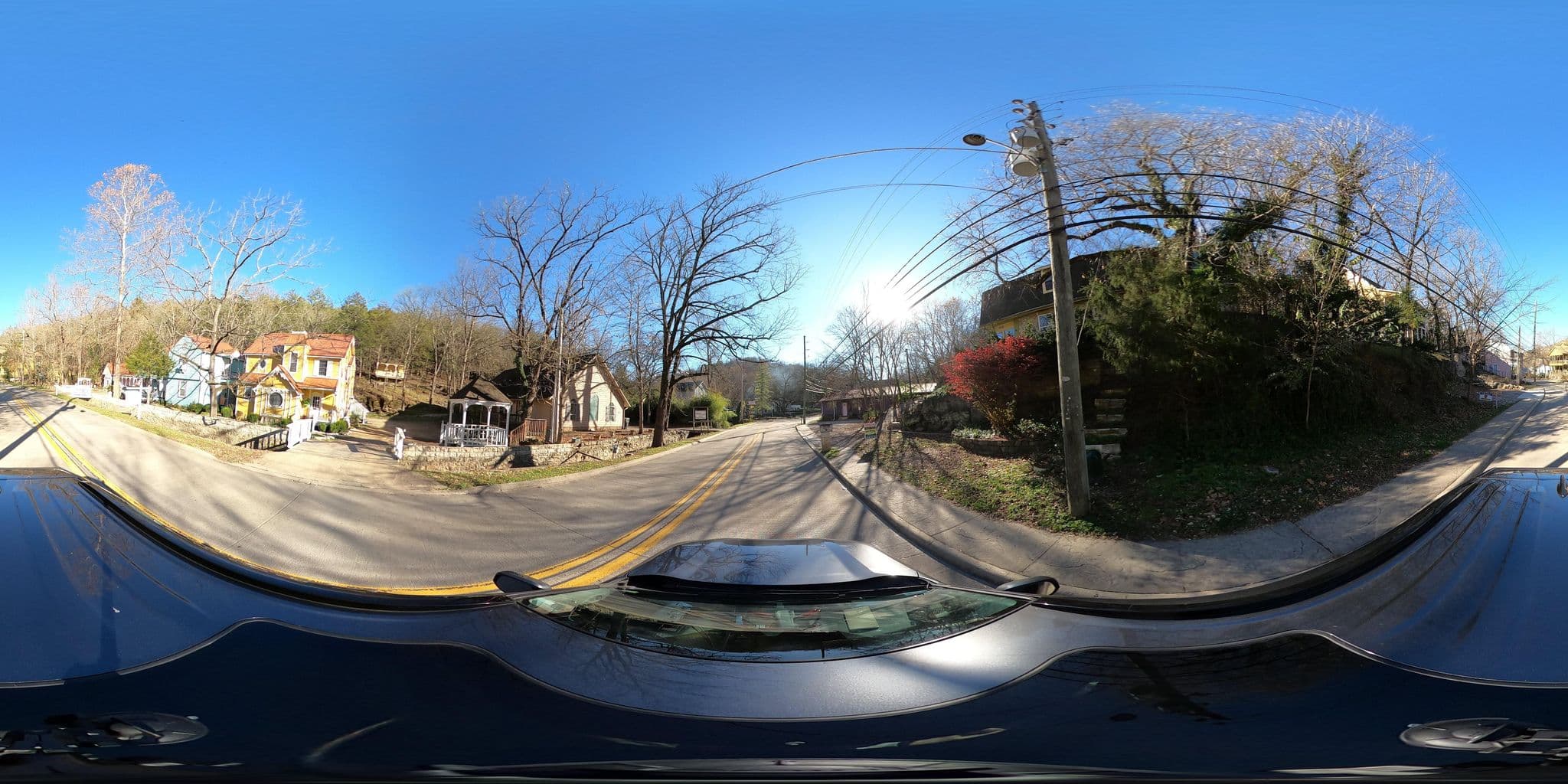 Street view near Cottages on Main Street, Eureka Springs — © justinmeyers (CC BY-SA · Mapillary)