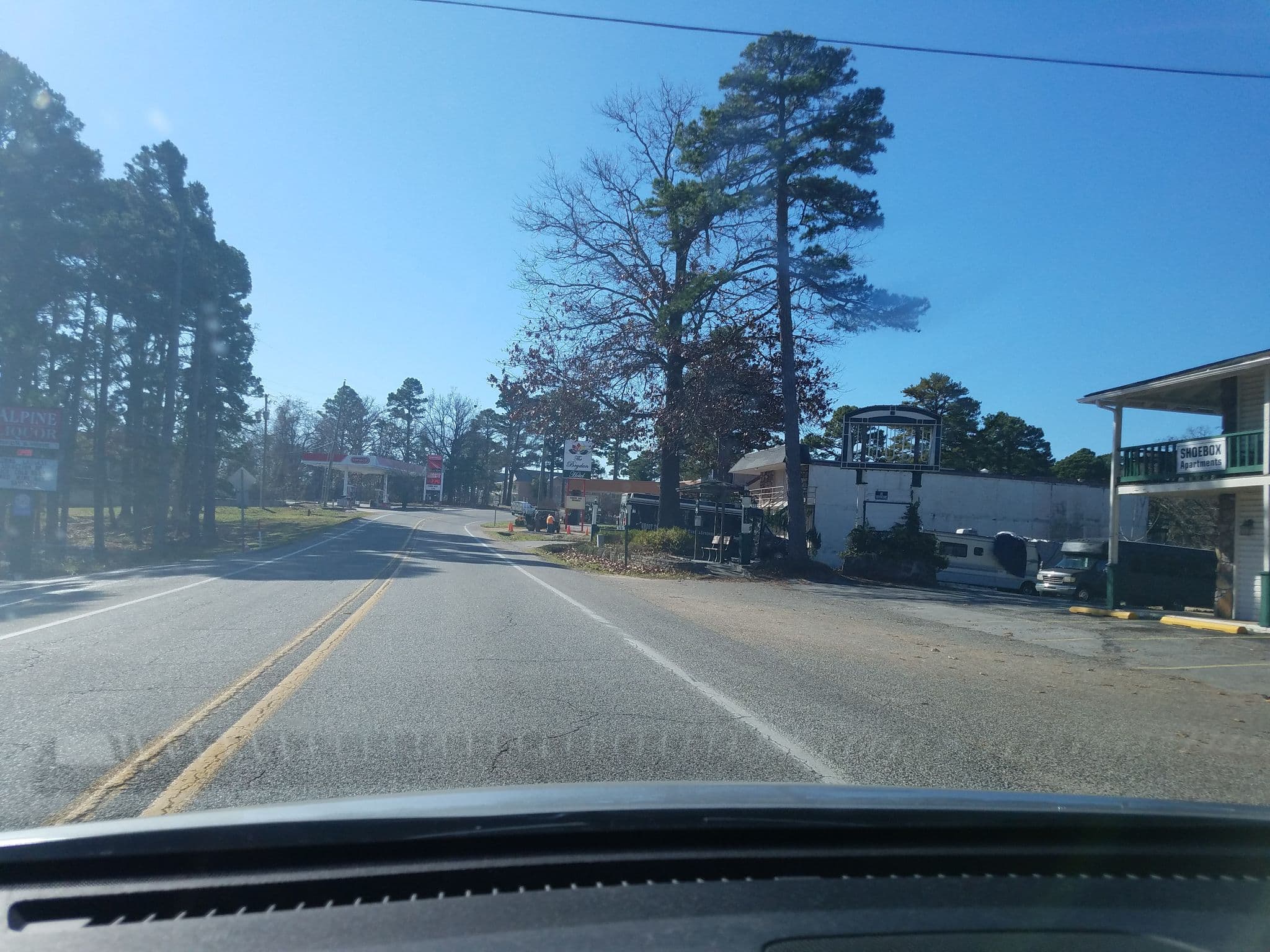 Street view near Pine Top Lodge, Eureka Springs — © roadtechie (CC BY-SA · Mapillary)