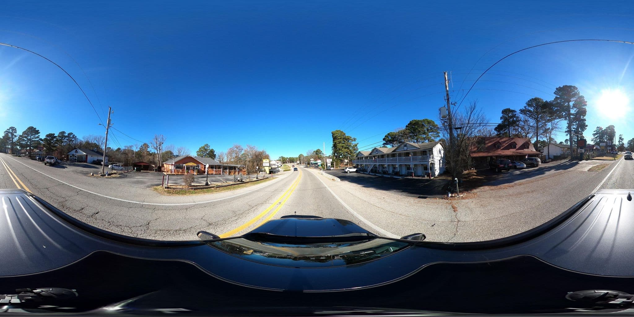 Street view near The Trails Inn, Eureka Springs — © justinmeyers (CC BY-SA · Mapillary)