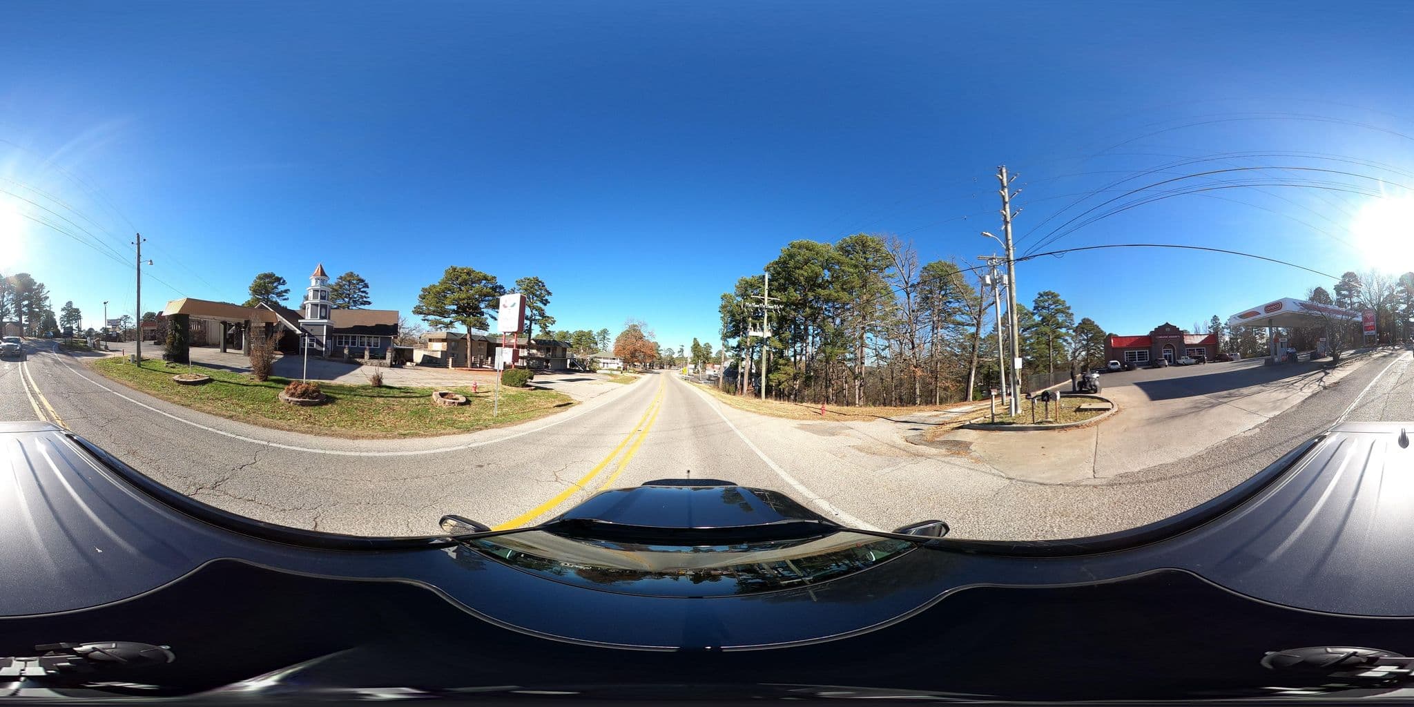Street view near 1876 Inn and Restaurant, Eureka Springs — © justinmeyers (CC BY-SA · Mapillary)